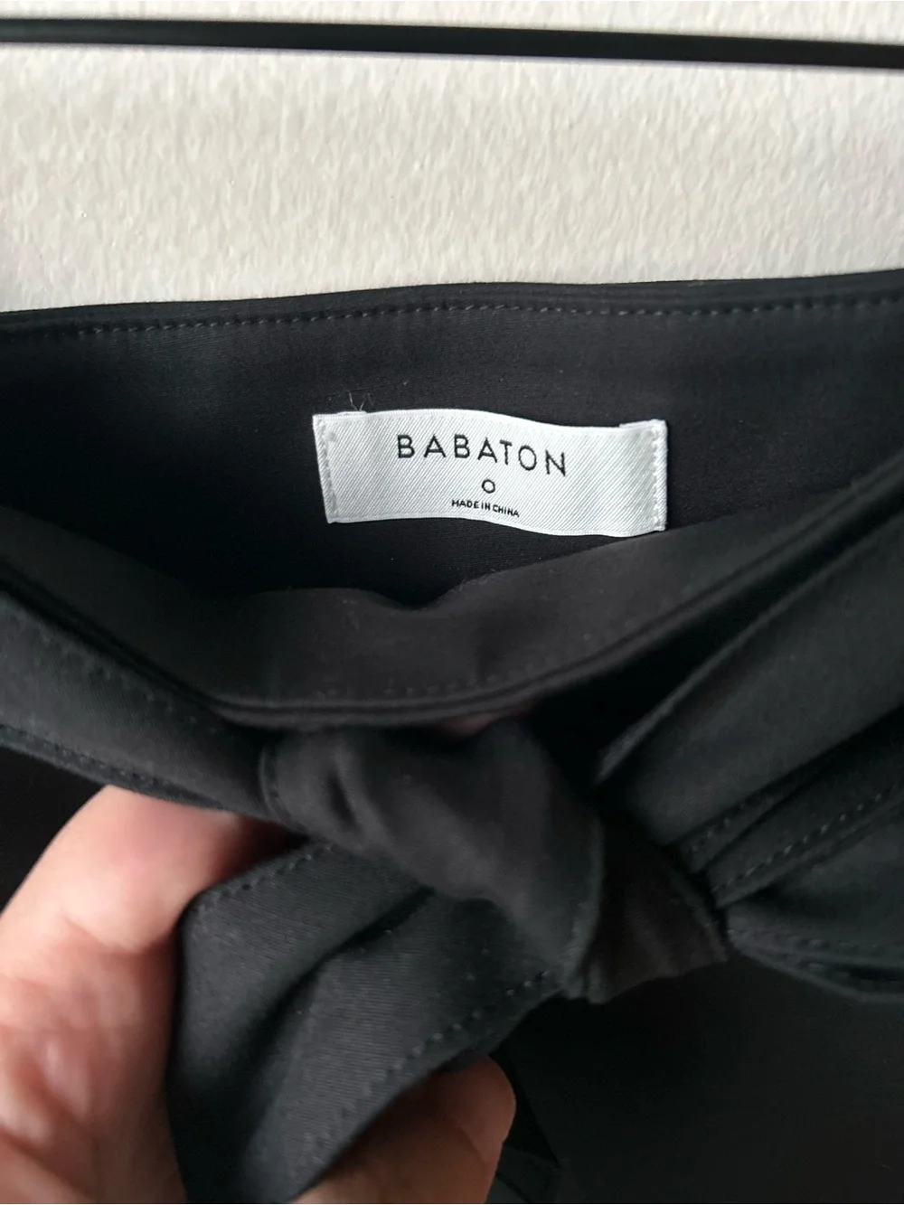 BABATON ARITZIA Black Belted Trouser Shorts | Size 0 | Like New